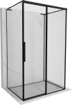 Mexen Rox-3S L 3-seinaga du&scaron;inurk, paremale avanev, 135 x 85 cm, must raam, must - 8C2L-135-085-70-70-3S-P