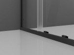Mexen Exo l&uuml;kandustega du&scaron;ikabiin 160 x 95 cm, l&auml;bipaistev, must - 8151-160-095-70-00