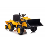 Elektriline kollane traktor koos haagisega S617