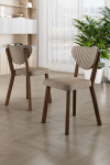 6-osaline Arfe s&ouml;&ouml;gitoolide komplekt, cappuccino/pruuni v&auml;rvi