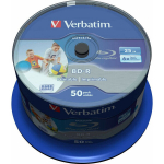 Verbatim BD-R 6x 25GB 50P CB DataLife prinditav 43812