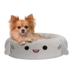 Pehme "squishmallows" lemmiklooma voodi "gordon shark", 50 cm, suurus S