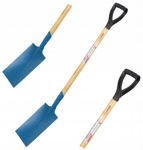 Sirge aialabidas puidust varrega 115 cm, sinine teraslabidas
