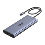 Ugreen Cm639 Usb-c jaotur: 10in1, 4k@60hz, 100w Pd, 10gbps