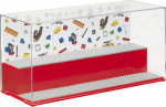 Lego vitriin minifiguuridele, punane, 2 taset