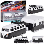 Toidumetallauto Volkswagen Van Samba haagisega 1:64