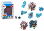 Roosa kuubikuga puzzle klotsid - Leantoys