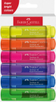 Tekstimarkerite komplekt Faber-Castell 46 superhelendav 6-v&auml;rvi, Tekstimarkerite komplekt Faber-Castell 46 superhelendav 6-v&auml;rvi