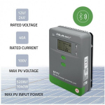 Qoltec MPPT p&auml;ikeselaadija koos temperatuurianduriga 40 A | 12 V / 24 V | LCD | 2 x USB | Bluetooth | rakendus | GEL | LiFePO4