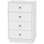 Kummut 4 sahtliga, puitplaadist, 47x29x75 cm, 1 tk