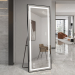 LED peegel, 163x54 cm, alumiiniumraam, 3 paigaldusviisi, 1 tk