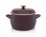 Emailpott "bordeaux" 24 cm, 7,5 l