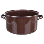 Pruun emailpott 36 cm 15 l Orion