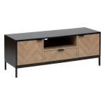TV laud 5Five Simply Smart Chevron, 120x50x40 cm, must/pruun