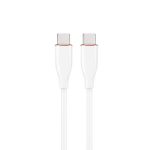 Gembird Kaabel CC-USB2S-CMCM-1.5M-W 1.5m, valge, USB-C kuni USB-C, 60W PD, andmete s&uuml;nkroonimine, toite laadimine