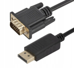 Displayport Vga-kaabliks, 1,8 m, muundur