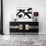 Konsolilaud Paris, 180x80x40 cm, must