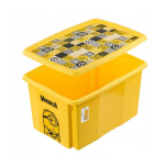Keeeper Karpkaste kaanega 45L Minions Mosaic 0612239205361, 45L, 0.10kg, PP plastmass, ruumi s&auml;&auml;stev disain, s&uuml;vendatud k&auml;epidemed