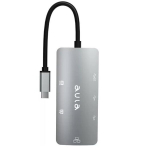 Aula OT-UC-910 6in1 jaotur USB-C kuni Hdmi 4K 60Hz / 2x USB 2.0 / USB 3.0 / PD laadimine / RJ45 Internet