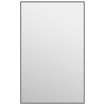 vidaXL uksepeegel, must, 50 x 80 cm, klaas ja alumiinium