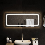 vidaXL LED-vannitoapeegel, 100x40 cm