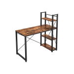 Kirjutuslaud 120 cm pikk, vintage-pruun ja must