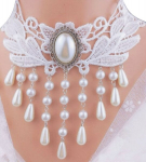 Kaelakee valge p&auml;rlit&uuml;ved