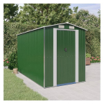 vidaXL aiakuur, roheline, 192x274x223 cm, tsingitud teras