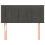 vidaXL voodiraam peats, tumehall, 80x5x78/88 cm, samet