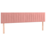 vidaXL voodipeatsid 2 tk, roosa, 100x5x78/88 cm, samet