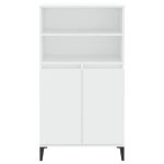 vidaXL k&otilde;rge kapp, valge, 60 x 36 x 110 cm, tehispuit