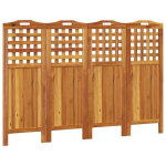 vidaXL 4 paneeliga sirm, 162 x 2 x 115 cm, akaatsiapuit