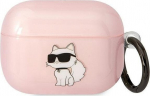 Karl Lagerfeldi &uuml;mbris Airpods Pro jaoks KLAPHNCHTCP roosa Ikonik Choupette