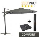 P&auml;ikesevari raskusplaadi ja kaitsekattega Comfort, hall