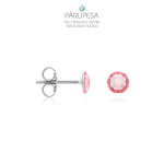 K&otilde;rvar&otilde;ngad Stud 925 &ldquo;Light Rose&rdquo; 4mm