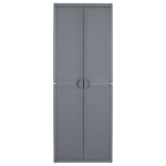 vidaXL aia hoiukapp, hall, 65 x 45 x 172 cm, PP rotang