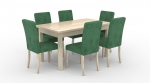 K&ouml;&ouml;gim&ouml;&ouml;bli komplekt ADRK Furniture 81 Rodos, roheline/pruun