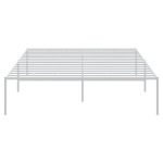 vidaXL metallist voodiraam, valge, 120 x 200 cm