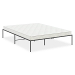 vidaXL metallist voodiraam, must, 140x200 cm