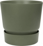ELHO Greenville 25 round flowerpot - Outdoor - &Oslash; 24.48 x H 23.31 cm - Leaf green