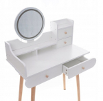 Kosmeetikalaud Lucaro, 80 x 122 x 40 cm, valge