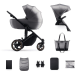 Universaalne jalutusk&auml;ru Kinderkraft Prime 2, Shadow Grey