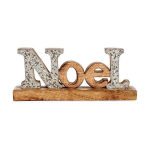 Dekoratiivne kujuke Noel Wood (6,5 x 10 x 25 cm)