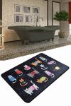 Vannitoa vaip Black Cats DJT 60x90 cm