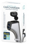 Handsfree seade Platinet PLCRBT2 Peakomplekt + Autolaadija 2x USB 3.1A, Hall/Must