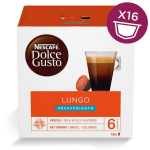 Kohvikapslid NESCAFE DOLCE GUSTO Lungo Decaffeinato, 16 kapslit