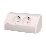 M&ouml;&ouml;bli pistikupesa 2x250V OR-GM-9005/W-G(GS) schuko