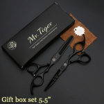 Sharp Blade 5.5 6.0 juuksek&auml;&auml;rid Professionaalsed juuksuri k&auml;&auml;rid Juuksuri k&auml;&auml;rid Salongi Juuksel&otilde;ikus Harvendusk&auml;&auml;rid, 5.5 CT dėžutės komplektas HSKK