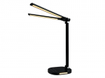 LED 8W topelt joonistusega laualamp STL029 - Must - Mitmev&auml;rviline (3000-6000K)