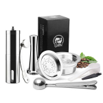 Korduvkasutatavad kohvikapslid Lavazz-amio roostevabast terasest kohvikapslite filtritele Mio Idola Mahcine'i jaoks koos veski lusikaga